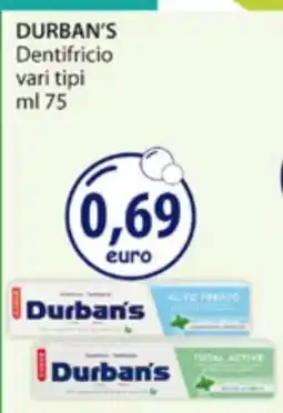 Acqua & Sapone DURBAN'S Dentifricio offerta