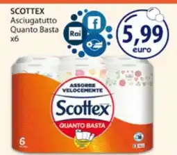 Acqua & Sapone SCOTTEX Asciugatutto Quanto Basta x6 offerta