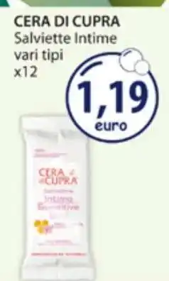 Acqua & Sapone CERA DI CUPRA Salviette Intime offerta