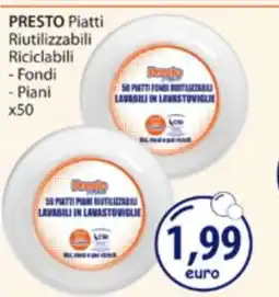 Acqua & Sapone PRESTO Piatti Riutilizzabili Riciclabili offerta