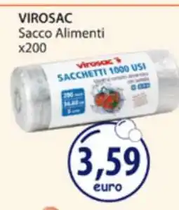 Acqua & Sapone VIROSAC Sacco Alimenti x200 offerta