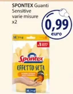 Acqua & Sapone SPONTEX Guanti Sensitive varie misure x2 offerta
