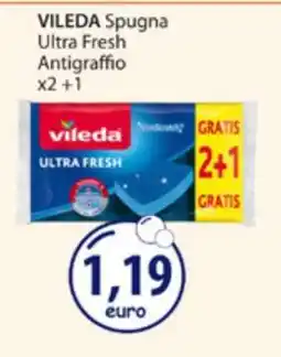 Acqua & Sapone VILEDA Spugna Ultra Fresh Antigraffio x2 +1 offerta