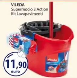 Acqua & Sapone VILEDA Supermocio 3 Action Kit Lavapavimenti offerta