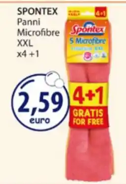 Acqua & Sapone SPONTEX Panni Microfibre XXL x4 +1 offerta