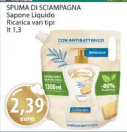 Acqua & Sapone SPUMA DI SCIAMPAGNA Sapone Liquido offerta