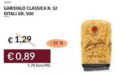 Prezzemolo e Vitale Garofalo classica n. 52 ditali offerta