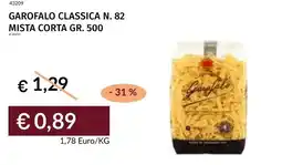 Prezzemolo e Vitale Garofalo classica n. 82 mista corta offerta