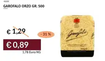 Prezzemolo e Vitale Garofalo orzo offerta