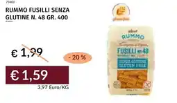 Prezzemolo e Vitale Rummo fusilli senza glutine n. 48 offerta