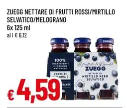 A&O Zuegg nettare di frutti rossi/mirtillo selvatico/melograno offerta