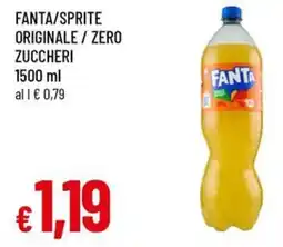 A&O Fanta/sprite originale/zero zuccheri offerta