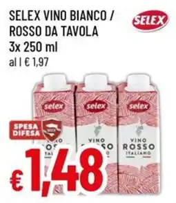 A&O Selex vino bianco/ rosso da tavola offerta