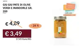Prezzemolo e Vitale Giu giu pate di olive verdi e mandorle offerta