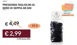 Prezzemolo e Vitale Pressenda tagliolini al nero di seppia offerta