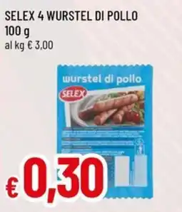 A&O Selex 4 wurstel di pollo offerta