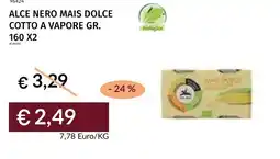 Prezzemolo e Vitale Alce nero mais dolce cotto a vapore offerta