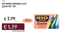 Prezzemolo e Vitale Rio mare sardine olio oliva offerta