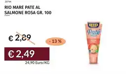 Prezzemolo e Vitale Rio mare pate al salmone rosa offerta