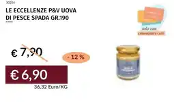 Prezzemolo e Vitale Le eccellenze p&v uova di pesce spada offerta