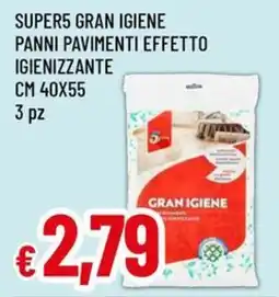 A&O Super5 gran igiene panni pavimenti effetto igienizzante cm 40x55 offerta