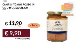 Prezzemolo e Vitale Campisi tonno rosso in olio d'oliva offerta