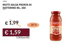 Prezzemolo e Vitale Mutti salsa pronta di datterino offerta