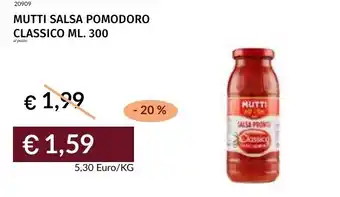 Prezzemolo e Vitale Mutti salsa pomodoro classico offerta