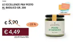 Prezzemolo e Vitale Le eccellenze p&v pesto al basilico offerta