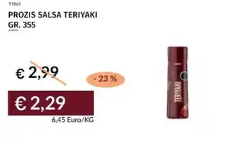 Prezzemolo e Vitale Prozis salsa teriyaki offerta