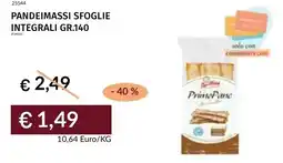 Prezzemolo e Vitale Pandeimassi sfoglie integrali offerta