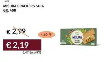 Prezzemolo e Vitale Misura crackers soia offerta
