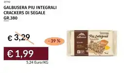 Prezzemolo e Vitale Galbusera piu integrali crackers di segale offerta