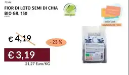 Prezzemolo e Vitale Fior di loto semi di chia bio offerta
