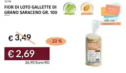 Prezzemolo e Vitale Fior di loto gallette di grano saraceno offerta