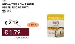 Prezzemolo e Vitale Nuova terra gia' pronti per te! riso basmati offerta