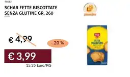 Prezzemolo e Vitale Schar fette biscottate senza glutine offerta