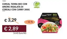 Prezzemolo e Vitale Cereal terra bio con amore insalata di cereali con curry 200g offerta