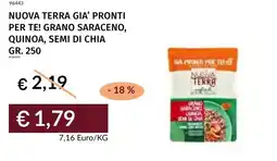 Prezzemolo e Vitale Nuova terra gia' pronti per te! grano saraceno, quinoa, semi di chia offerta