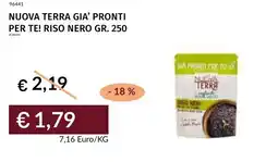 Prezzemolo e Vitale Nuova terra gia' pronti per te! riso nero offerta