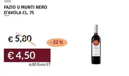 Prezzemolo e Vitale Fazio u munti nero d'avola offerta