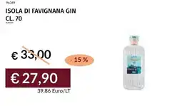 Prezzemolo e Vitale Isola di favignana gin offerta
