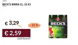 Prezzemolo e Vitale Beck's birra offerta