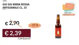Prezzemolo e Vitale Giu giu birra rossa artigianale offerta