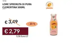 Prezzemolo e Vitale Lome spremuta di pura clementina offerta