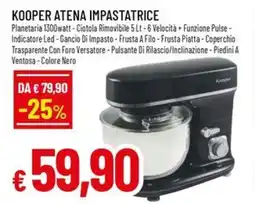 A&O KOOPER ATENA IMPASTATRICE offerta
