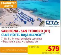 A&O Club hotel baja bianca offerta