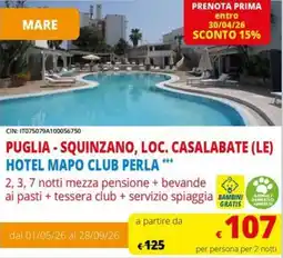 A&O Hotel mapo club perla offerta