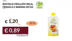 Prezzemolo e Vitale Bioitalia frullato mela, fragola e banana offerta