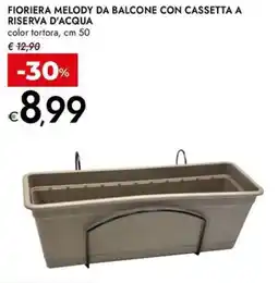 Bennet Fioriera melody da balcone con cassetta a riserva d'acqua offerta